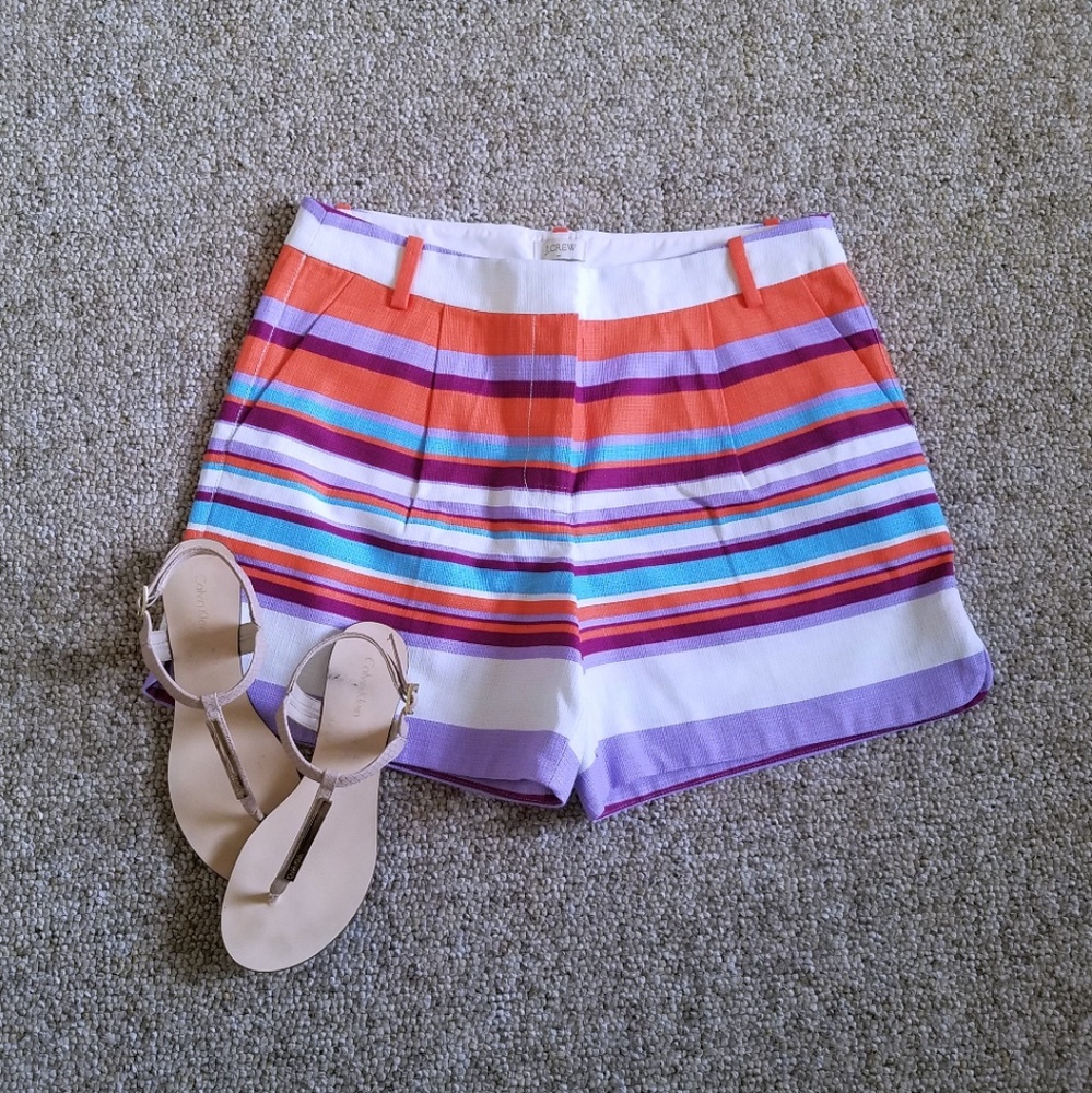 New JCREW Striped Shorts